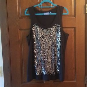 Simply Vera Wang sequins tank top